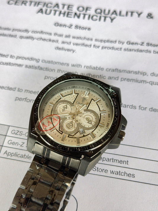Timeforce Premium Gold-Tone Chronograph Sport Watch