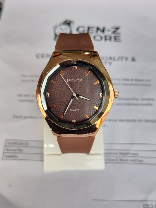 Quartz Watch Gold Tone, Round