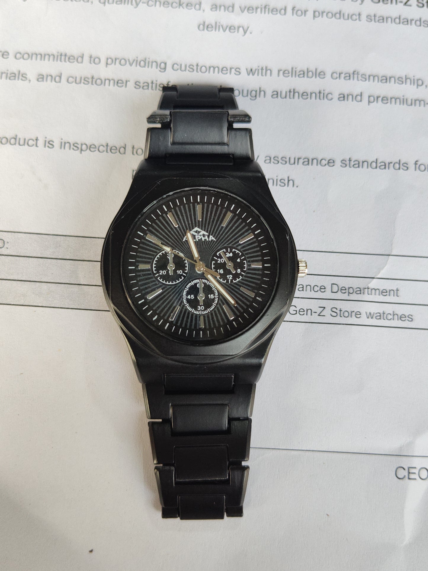 Matte Black, Octagonal/Cushion Shape