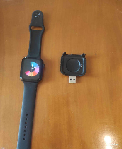 LAXASFIT i8 Pro Max Smart Watch Red Blue Silicone