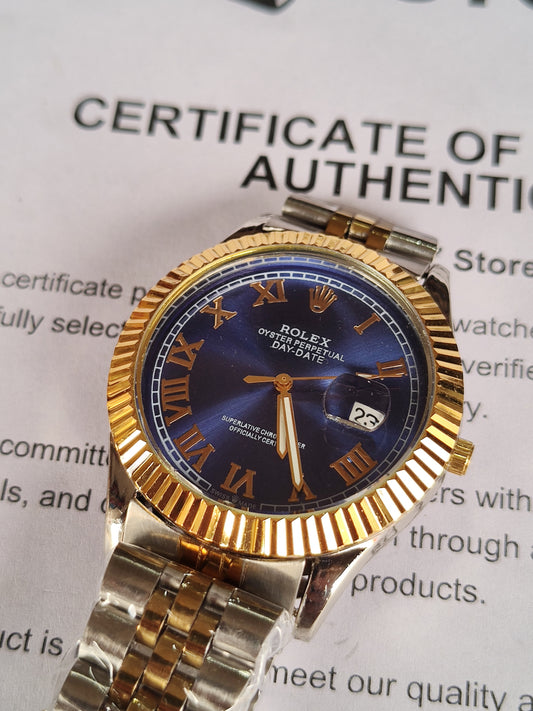 Positif Luxury Brown Quartz Watch - Octagonal Rose Gold Bezel