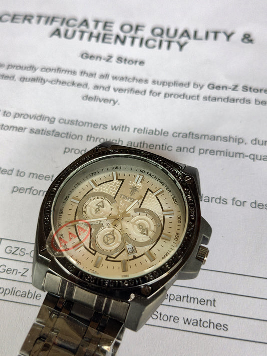 Timeforce Premium Gold-Tone Chronograph Sport Watch