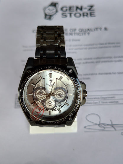 Classic Silver Datejust Inspired Watch – Chocolate Brown Dial