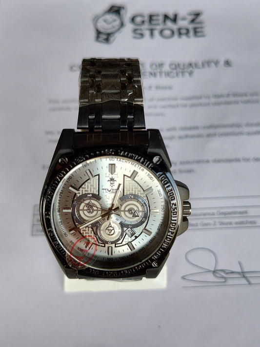 Classic Silver Datejust Inspired Watch – Chocolate Brown Dial