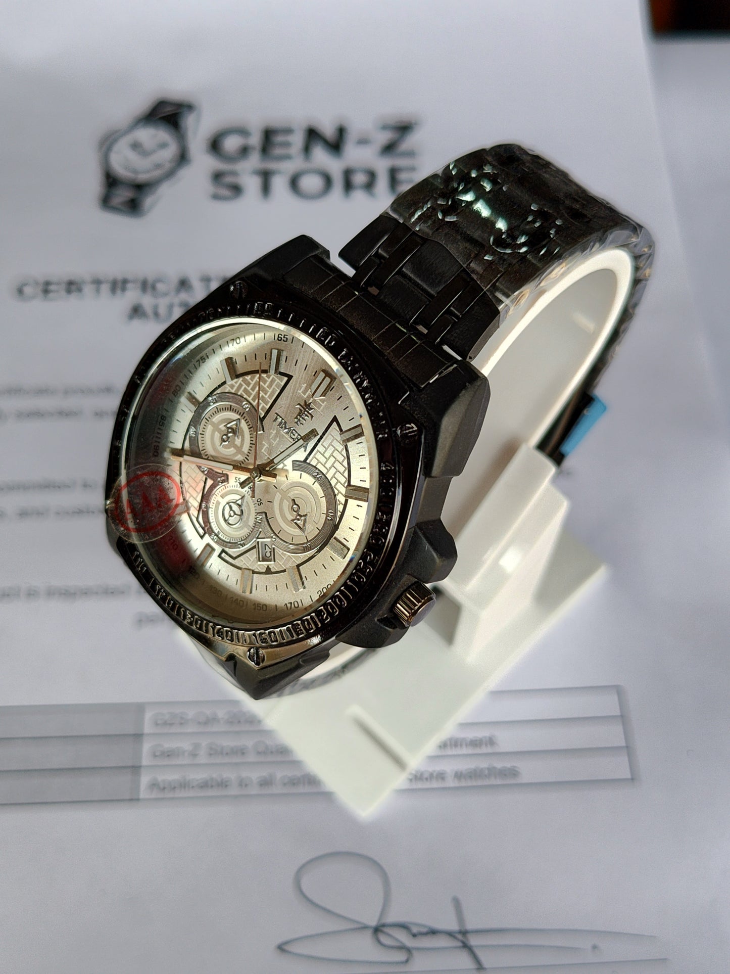Classic Silver Datejust Inspired Watch – Chocolate Brown Dial
