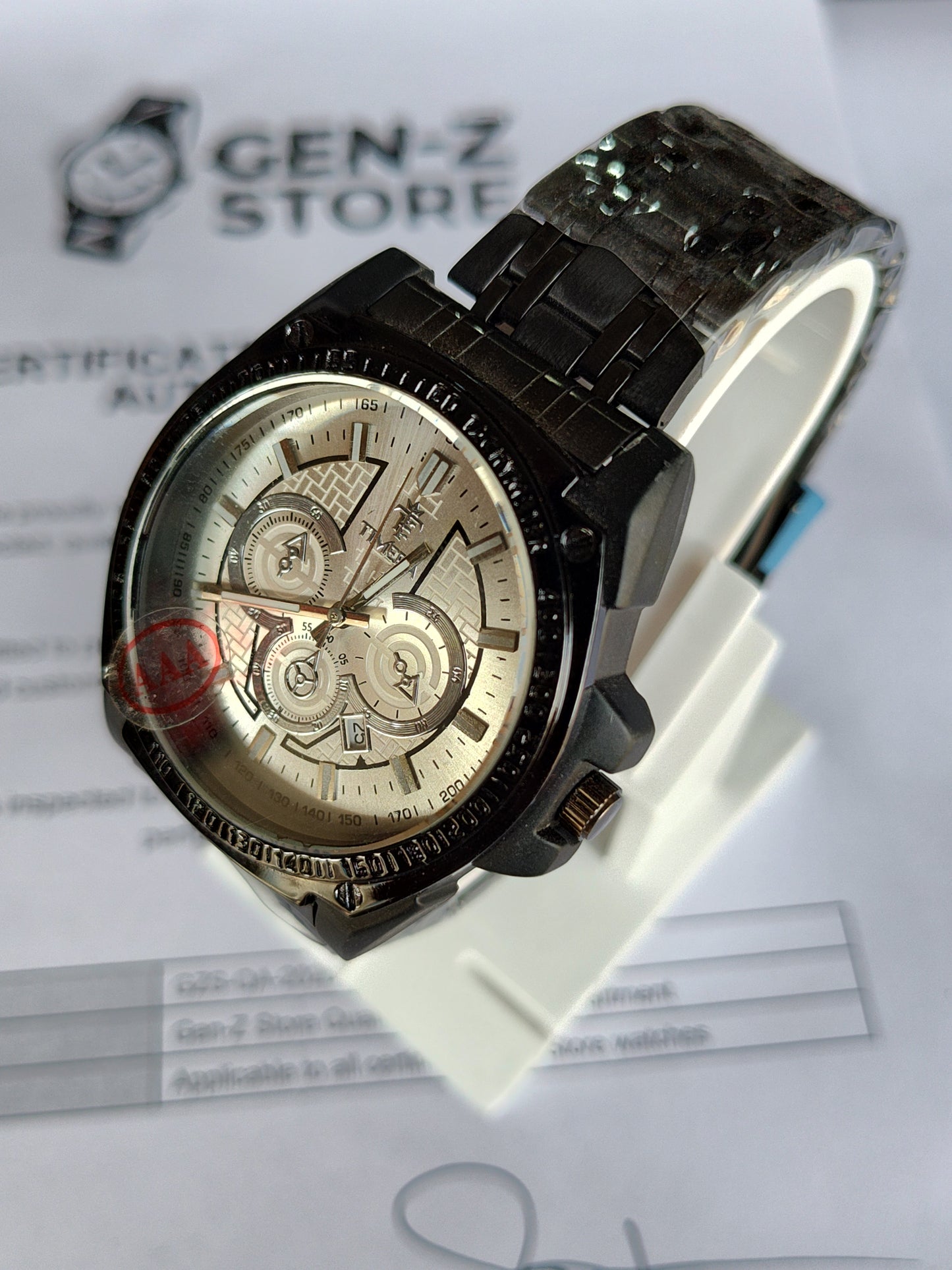 Classic Silver Datejust Inspired Watch – Chocolate Brown Dial