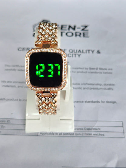 Rose Gold Tone Case Aur Bracelet