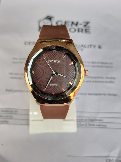 Quartz Watch Gold Tone, Round