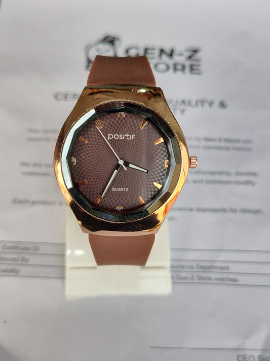 Quartz Watch Gold Tone, Round