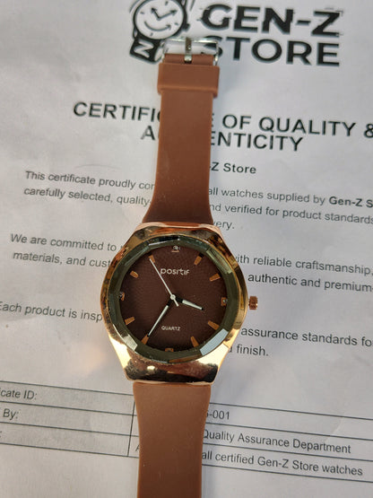 Quartz Watch Gold Tone, Round
