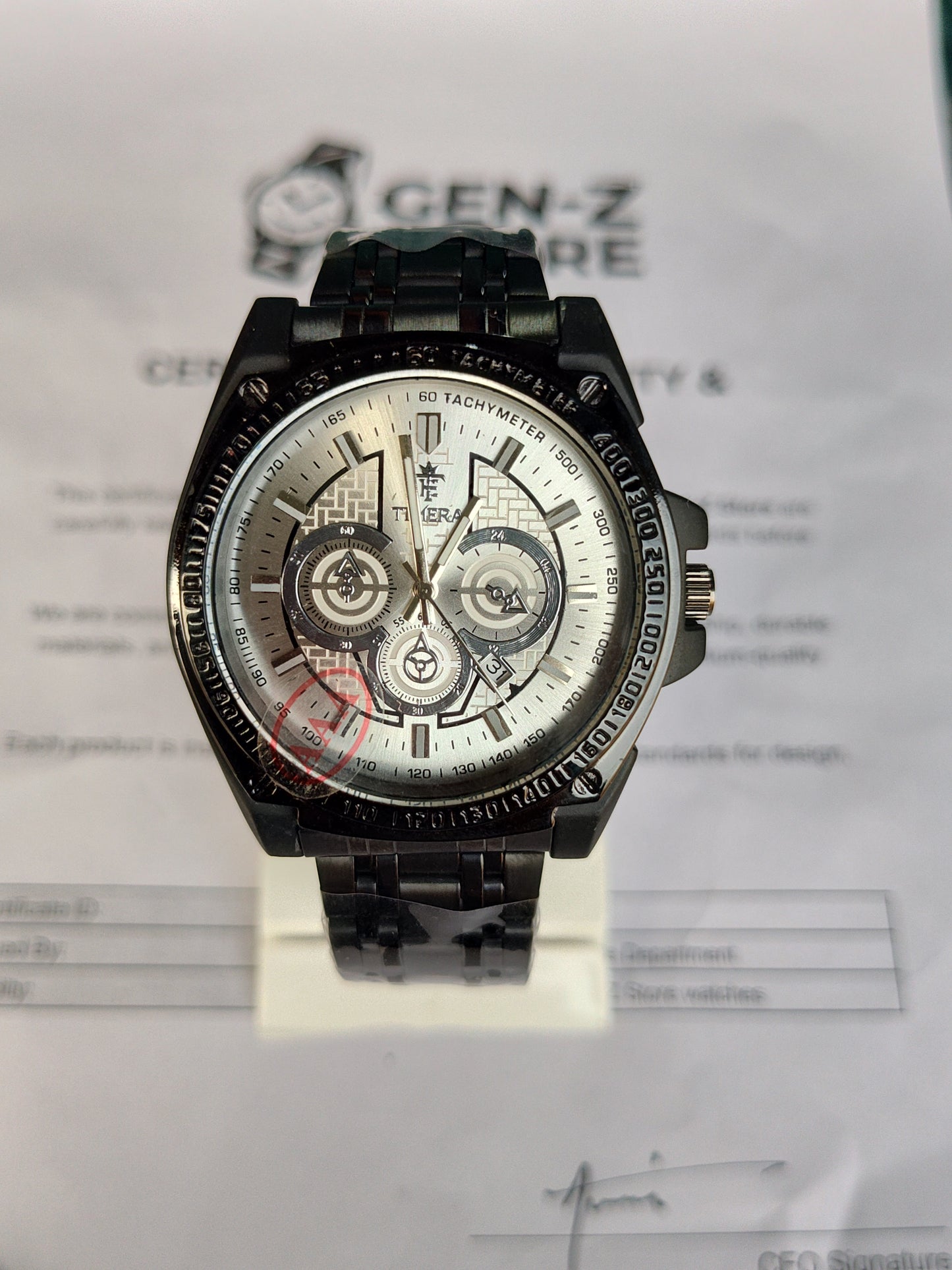 Black PVD Coated, Large Sports Style
