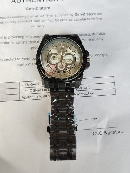 Black PVD Coated, Large Sports Style